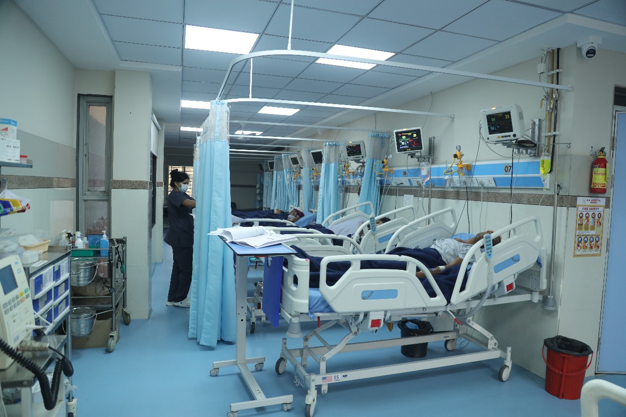 Standard hospital room at RK Hospital